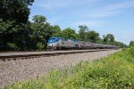 Amtrak 46 leads train 07T past MP116